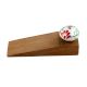 White Red Floral Crackle Ceramic Wooden Door Stopper